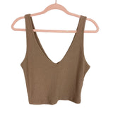 Abercrombie & Fitch Brown Ribbed Lounge Tank- Size S (sold out online)