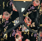 Miami Black Velvet Floral Dress NWT- Size S