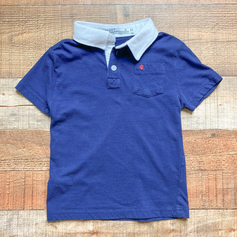 Criquet Navy Collared Shirt- Size 3