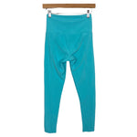Onzie Turquoise Ribbed Leggings- Size S/M (Inseam 22.5”)