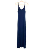 No Brand Navy Side Slits Maxi Dress with Pockets- Size L