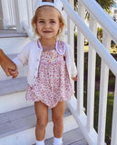Smockingbird  Red/Pink Floral Bubble- Size 24M