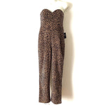 Express Strapless Animal Print Jumpuit NWT- Size 2