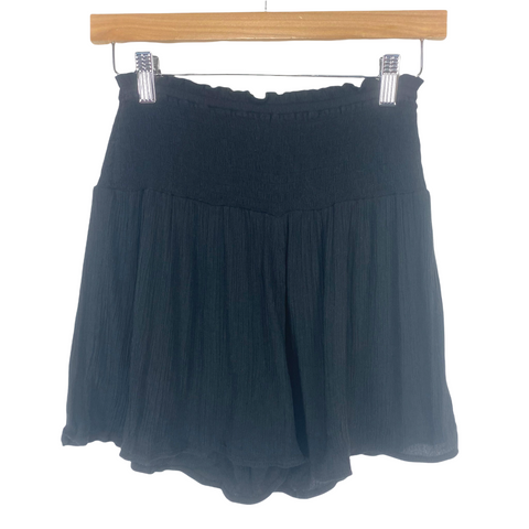 Aerie Black Smocked Waist Shorts- Size XS