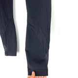 Lululemon Black Front Zipper Leggings With Side Mesh- Size 4 (Inseam 24")