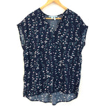 Draper James Navy Floral Top- Size 4