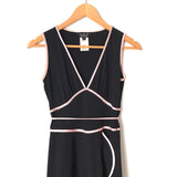 ABS by Allen Schwartz Black with Pink Trim Detail Dress- Size Petite (fits like a XS)