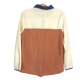 Entro Cream/Slate/Peach Fleece Pullover- Size S