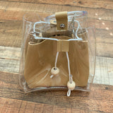 No Brand Clear Handbag with Small Removable Bag Inside (LIKE NEW)