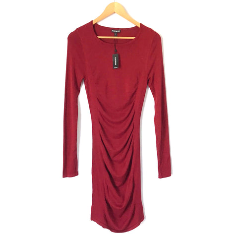 Express Brick Red Bodycon Dress NWT- Size XS