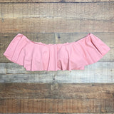 Envya Peach Pink Ruffle Off the Shoulder Bikini Top- Size S (we have matching bottoms)