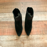 Steve Madden Black Suede Elastic Booties- Size 7.5