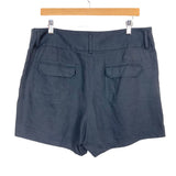 J Crew Grey Front Pleated Shorts- Size 12