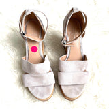 Linea Paolo Suede High Wooden Platforms- Size 7