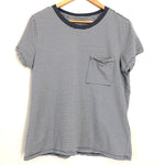 Abercombie & Fitch Striped Pocket Tee- Size M