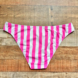 Figleaves Pink/White Striped Corsica Bikini Bottoms- Size 18 (we have matching top, sold out online)