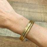 No Brand Gold Set Of 3 Bangles