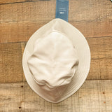 J.ING Cream Vegan Leather Bucket Hat NWT