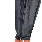 All Access Black Shiny Front Zip Waist with Ankle Zippers Leggings- Size XS (Inseam 26")