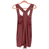 Smash + Tess Heathered Mauve Front Pocket Overalls Romper NWT- Size XS