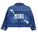 The Denim Blonde "Harper" Front "Mini" Back Denim Snap Closure Jacket- Size ~0-6M (see notes)