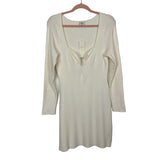 Abercrombie & Fitch Off White Hardware Mini Sweater Dress NWT- Size XL