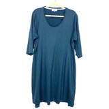 Ori Blue Belted Super Soft Dress- Size 1 (fits like 1X)