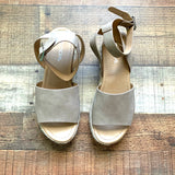 Soda Natural Espadrille Platform Sandals- Size 7.5 (see notes)