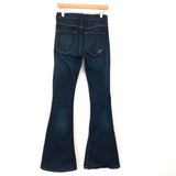 Express Bell Flare High Rise Dark Wash- Size 4R