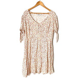 Arizona Jean Company Floral Tie Sleeve Dress- Size XL