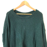 Express Green Open Back Sweater- Size S