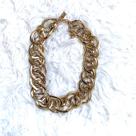 Marisa K Gold Chunky Chain Necklace