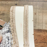 Marc Fisher Snakeskin Leather Sling Back Platform Sandals- Size 7 (see notes)