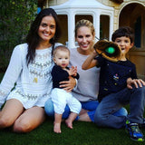 Patrons Of Peace White Crochet Long Sleeve Blouse with Exposed Back- Size XS