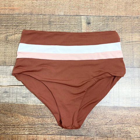 L*Space (No Tag) Brown Reversible Bikini Bottoms- Size M (see notes, we have matching top)