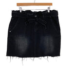 Amaryllis x Ashlee Nichols Black Denim Brexton Paperbag Waist Skirt- Size 14 (sold out online)