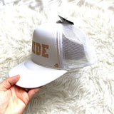 Mother Trucker & Co White “Bride” Hat NWT