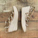 No Brand Studded Espadrille Sandals- Size 37 (US 6.5, see notes)