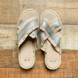 Marc Fisher Cross Strap Sandals- Size 7