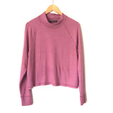 Abercrombie & Fitch Mauve Pink Mock Neck Long Sleeve Top NWT- Size S