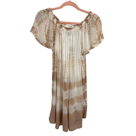 Forever 21 Tan/White Tie Dye Top NWT- Size M (see notes)