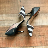 Zara Women Black and White Heels- Size 38 (US 7.5 see notes)