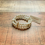 Pomina Pearl Triple Strand Bracelet NWT