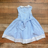 Kidiwi Blue/White Striped Smocked Sleeveless Dress- Size 3 (see notes)