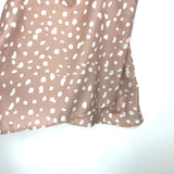 Pink Lily Mauve White Dot Front Cross Tank Top- Size S