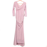 Pink Blush Maternity Pink/Silver Sparkle Surplus Side Clinched Dress NWT- Size M