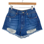 Kittenish Distressed Denim Shorts NWT- Size 27