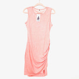 BTFBM Heathered Peach Ruched Side Tank Top Dress (NWT)- Size S