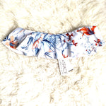 L*Space Floral Ruffle Bandeau Padded Bikini Top NWT- Size S