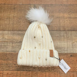 Pilipala Cream/Pearl Beanie NWT